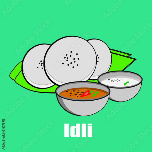 Idli Sambhar indian breakfast