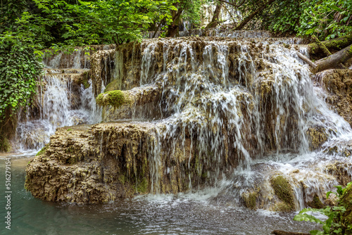 Krushuna Waterfalls in springtime near the city of Lovech, Bulgaria