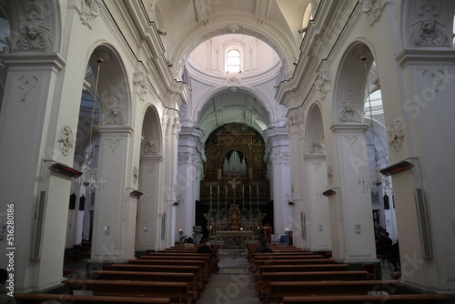 Capri - Navata centrale della Chiesa di Santo Stefano