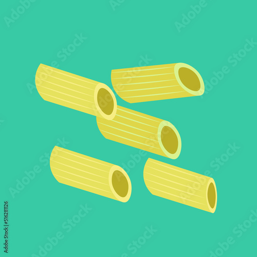 Penne, a few items of pasta, not boiled