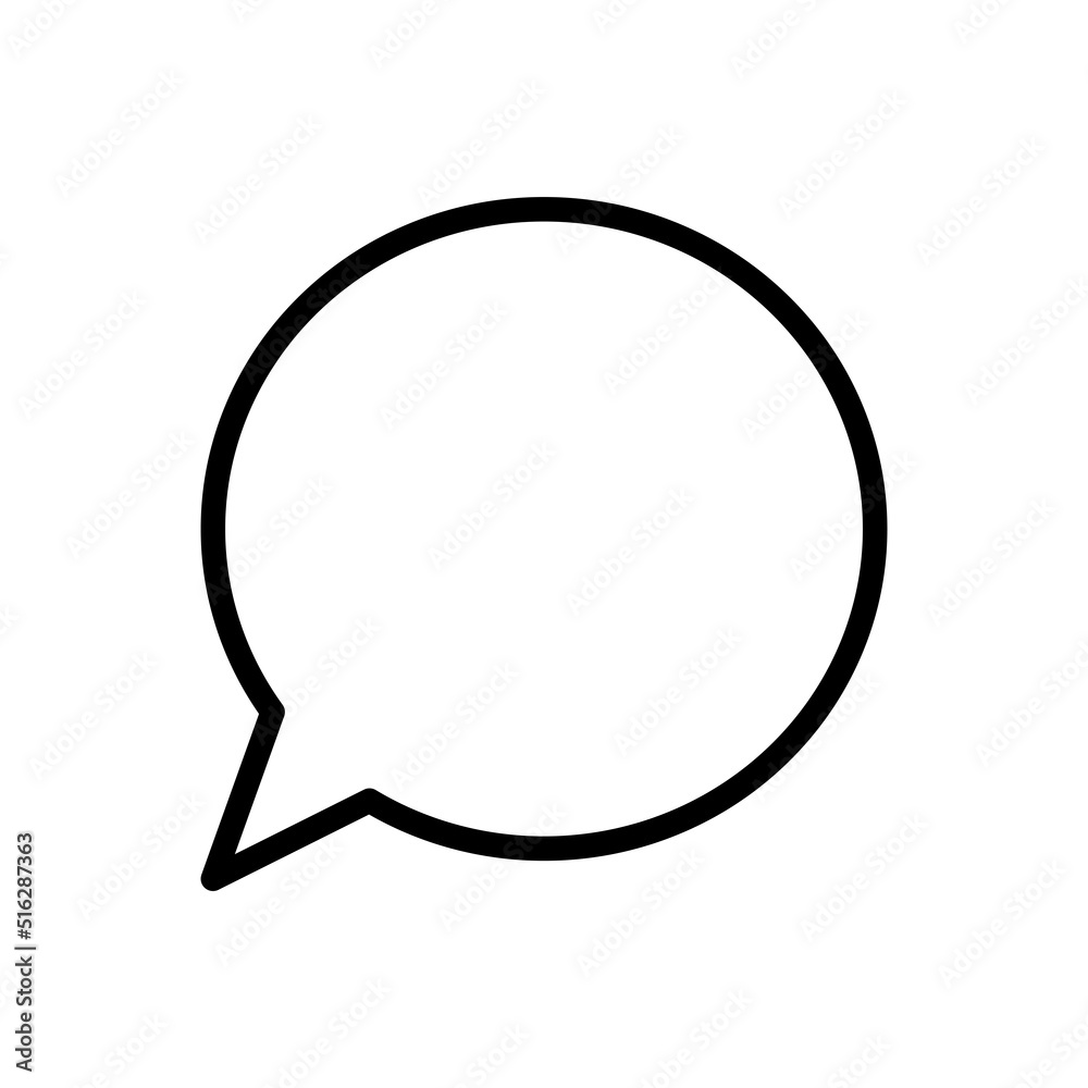 Speech bubble, communication icon Speech bubble, communication icon
