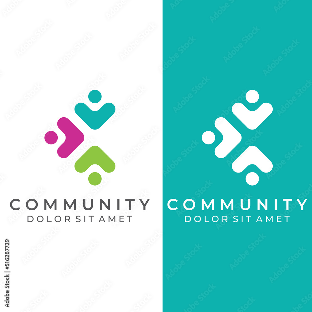 Community logo , community network , and people check.Logos for teams or groups , kindergartens , and companies. With vector illustration editing. Community logo , community network , and people check.Logos for teams or groups , kindergartens , and companies. With vector illustration editing.