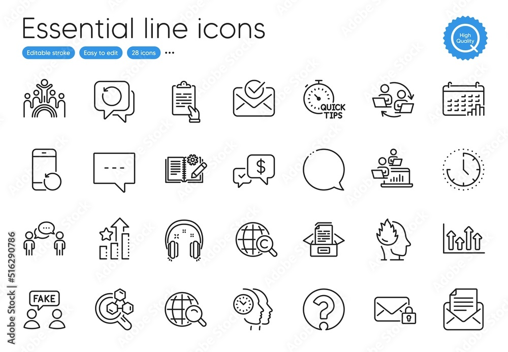 Blog, Mail correspondence and Headphones line icons. Collection of Consulting business, Calendar graph, Payment received icons. Clipboard, Inclusion, International Сopyright web elements. Vector Blog, Mail correspondence and Headphones line icons. Collection of Consulting business, Calendar graph, Payment received icons. Clipboard, Inclusion, International Сopyright web elements. Vector