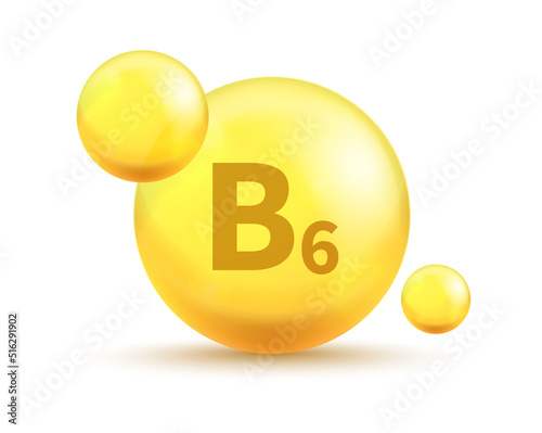 Vitamin golden capsules. Realistic 3d gold bubbles. Vector multivitamin pills