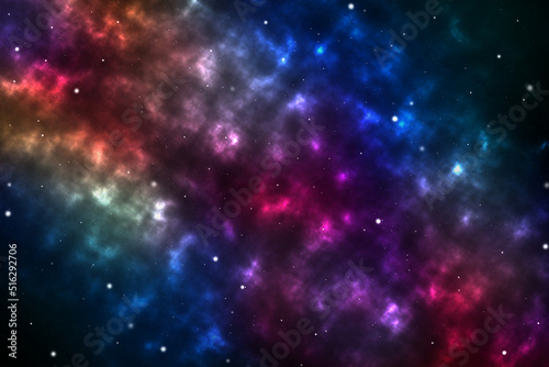 Canvas Print Abstract background universe