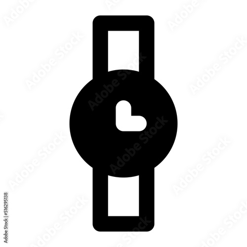 wristwatch glyph icon