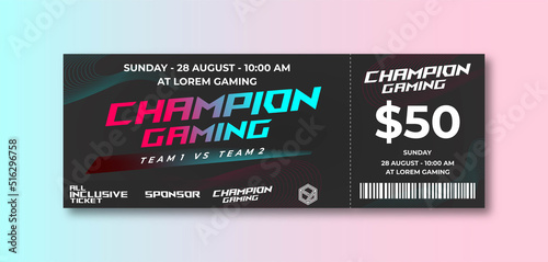 Esport Gaming Tickets