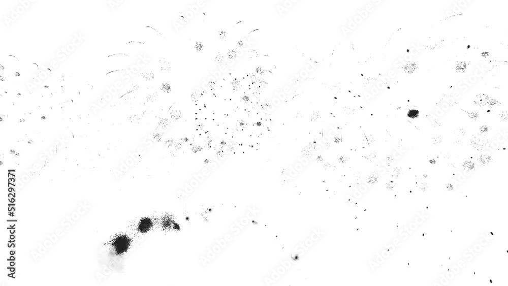 Abstract Firework on white background, 4th of July independence day concept. High quality 4k video Abstract Firework on white background, 4th of July independence day concept. High quality 4k video