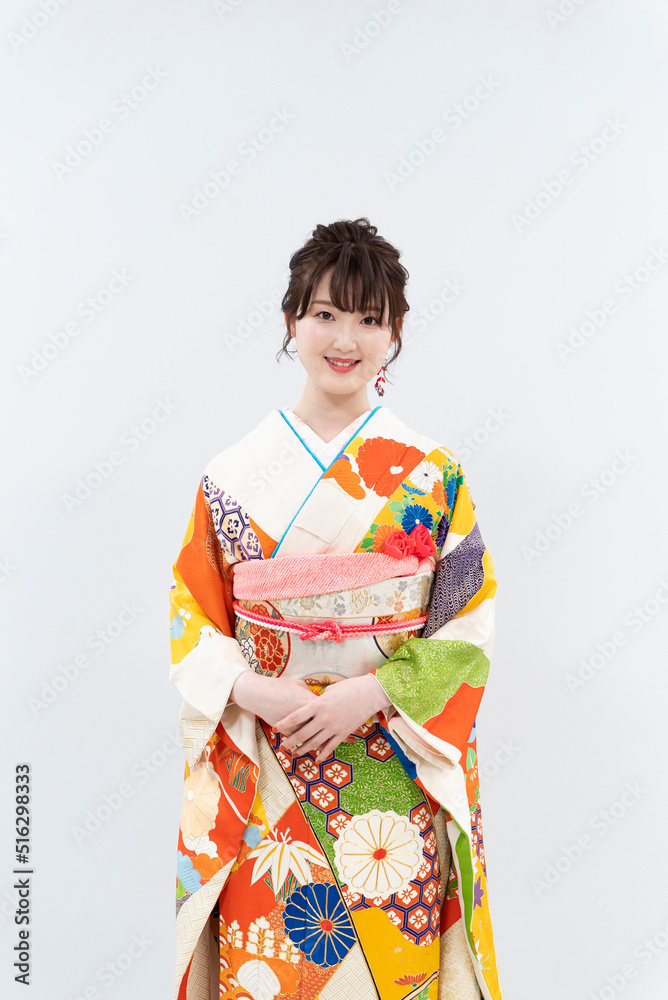 着物を着た女性 着物を着た女性