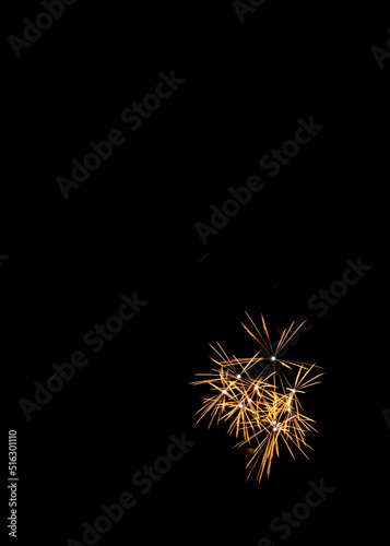 Fireworks exploding over the city of Plymouth  England as part of the annual British firework championships.