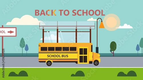back to school, school bus, school, student, kids, children, animation, motion picture, cartoon