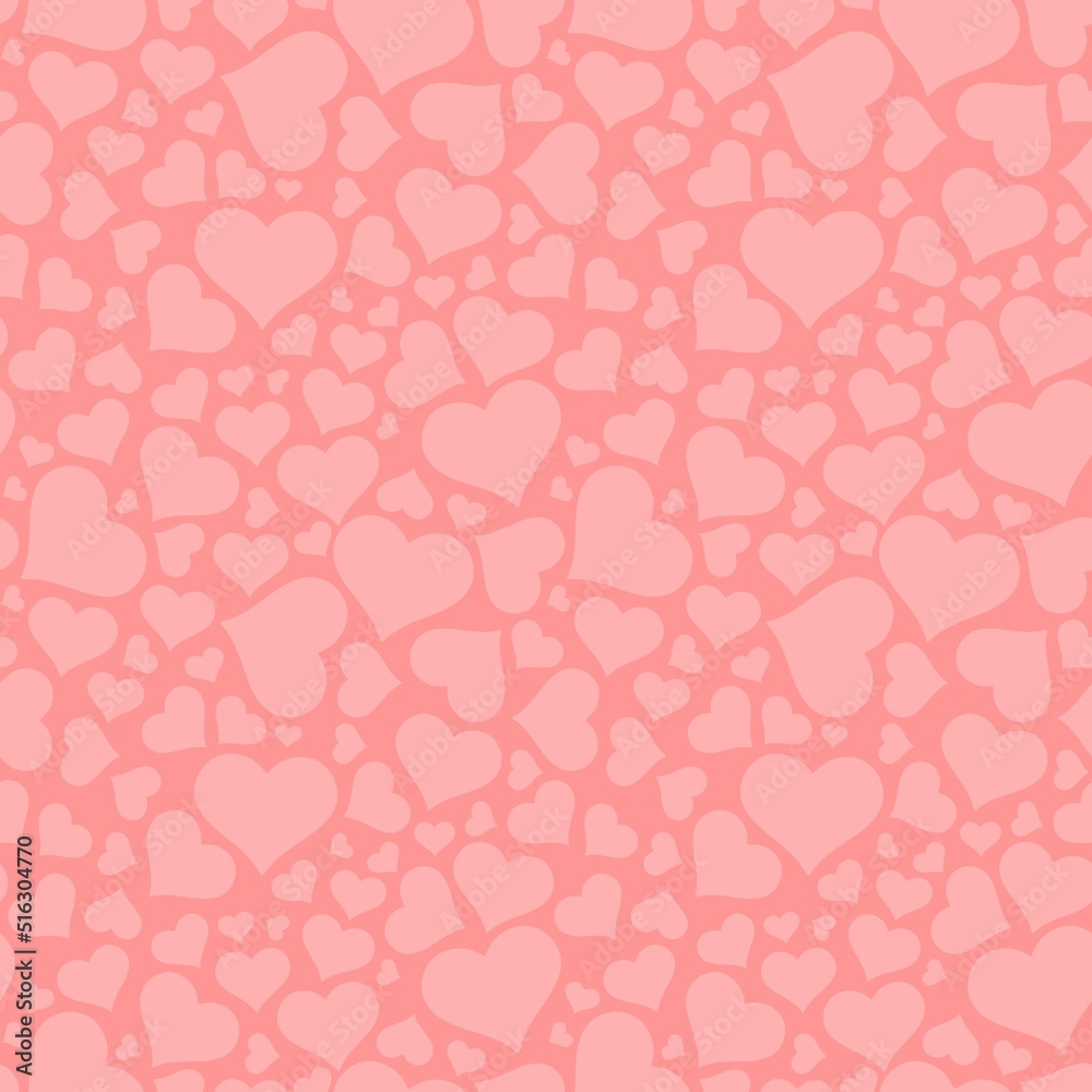 Heart pattern - seamless hearts vector
