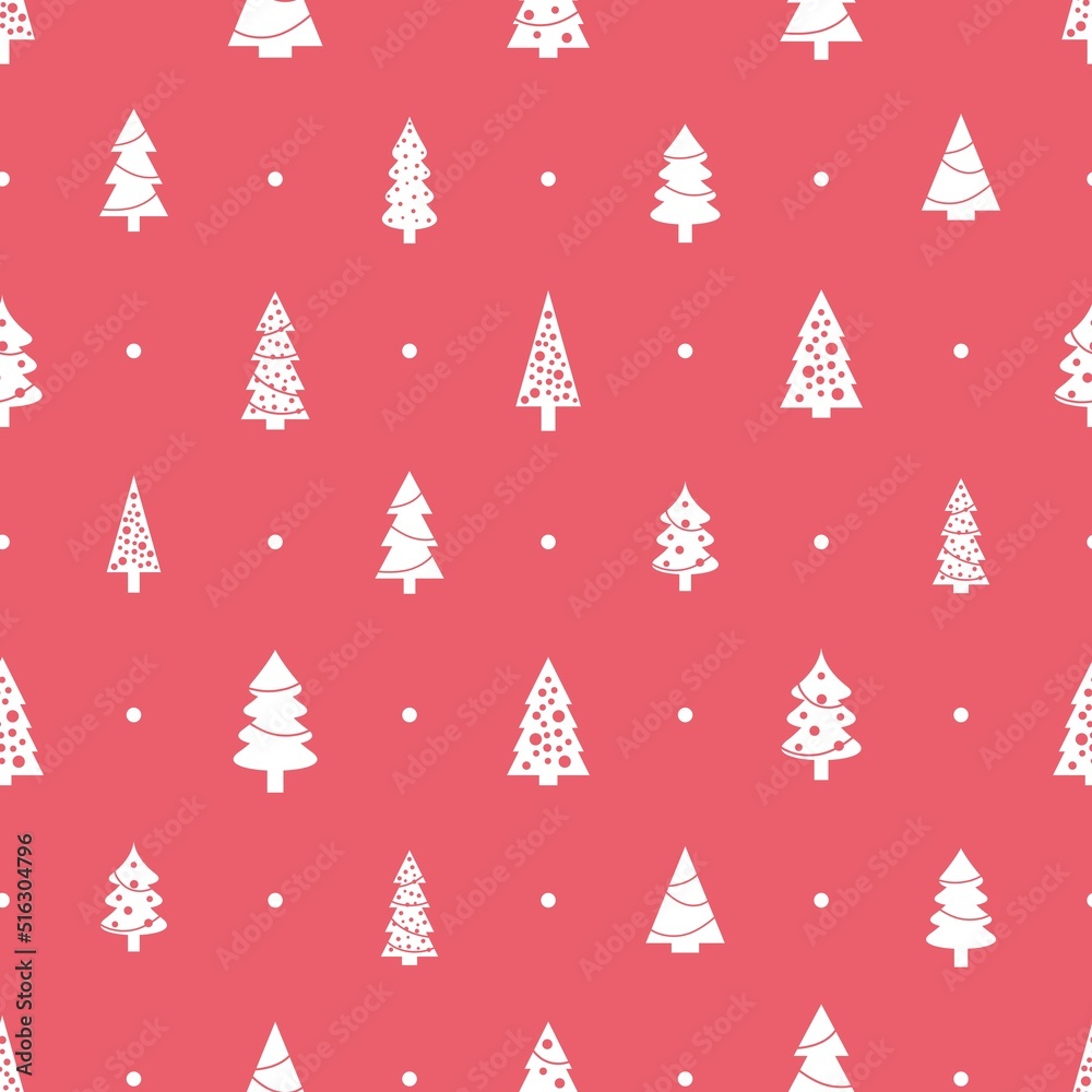 Christmas tree seamless texture