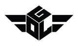 GOL three letter gaming logo in polygon cube shape logo design vector template. wordmark logo | emblem logo | monogram logo | initial letter logo | sports logo | minimalist logo | typography logo |