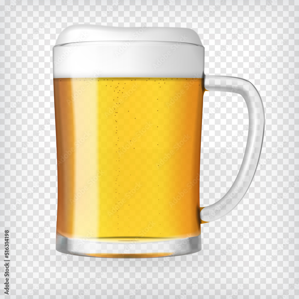 Realistic Mug with Beer Realistic Mug with Beer