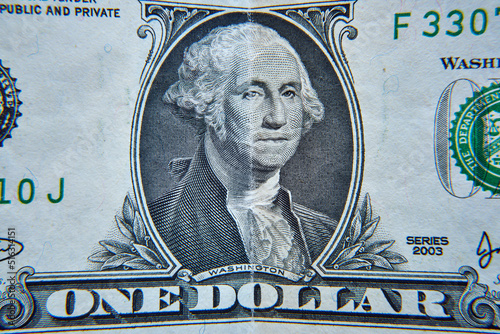 banknot , 1 dolar amerykański w przybliżeniu , banknote, US $ 1 approximately