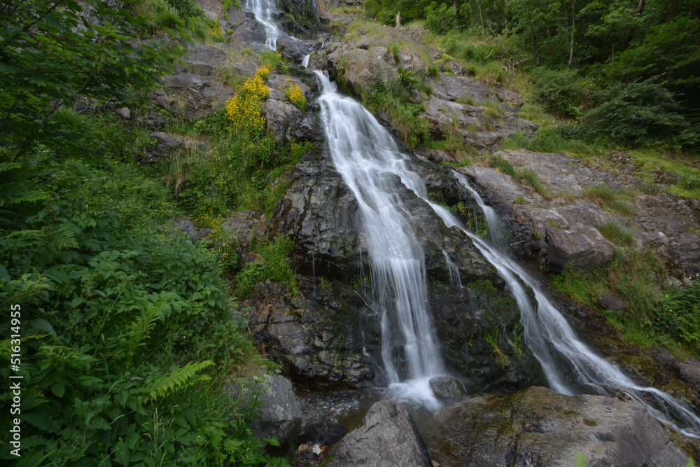The Todtnau Waterfall in the Black Forest in Germany. The Todtnau Waterfall in the Black Forest in Germany.