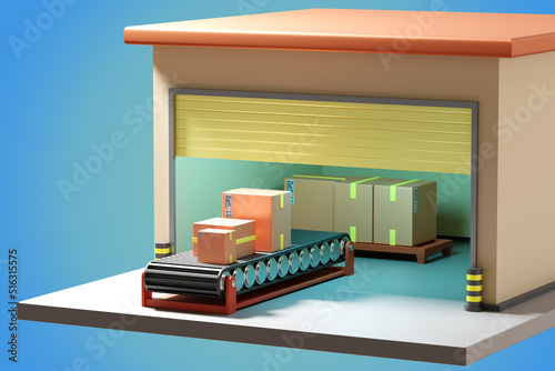 Logistics automation. Small...