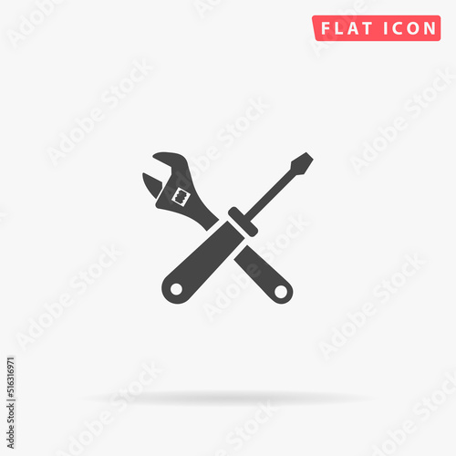 Tools flat vector icon