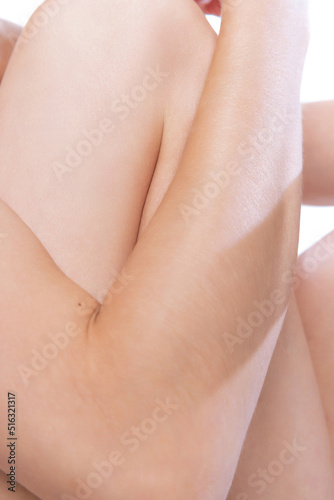 Female body texture. Closeup part of woman's body. Skincare, healthcare, hygiene and medicine concept. Macro photography. Art, natural beauty concept