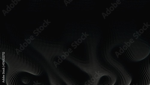 Minimal Abstract Black Background Wave 4k loop