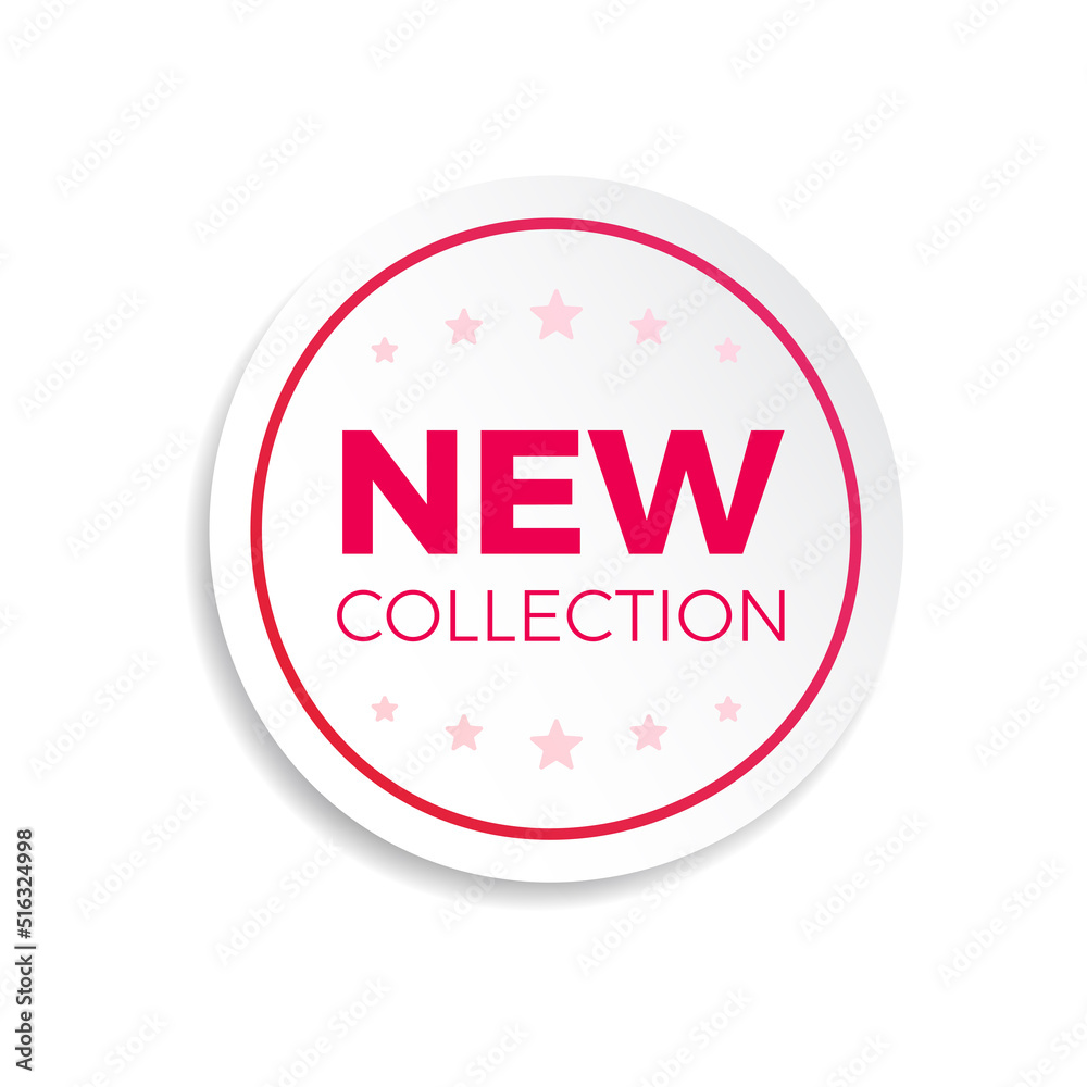 New Collection Sticker for Shopping Advertising New Collection Sticker for Shopping Advertising
