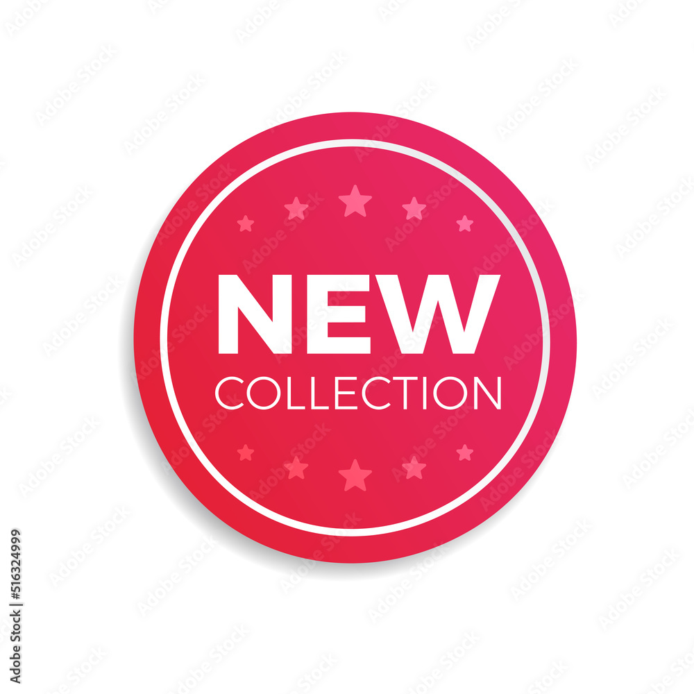 New Collection Sticker for Shopping Advertising New Collection Sticker for Shopping Advertising