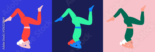 Yoga exercise woman