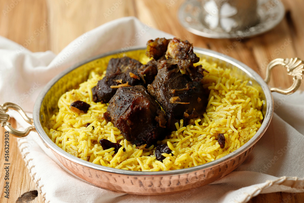 Biryani Rice or Nasi briyani, Mixed Rice Dish Originating from the Muslim Community of India and Pakistan. Biryani Rice or Nasi briyani, Mixed Rice Dish Originating from the Muslim Community of India and Pakistan.