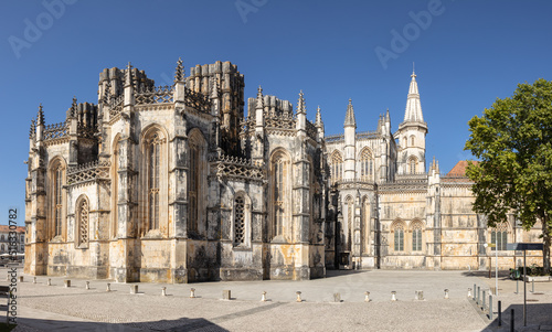 The monastery of Batalha, Portugal. High resolution panoramic image stitched from several single images. photo