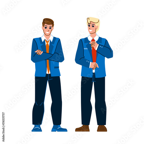 confident businessman vector. professional young person, executive male, success office suit confident businessman character. people flat cartoon illustration