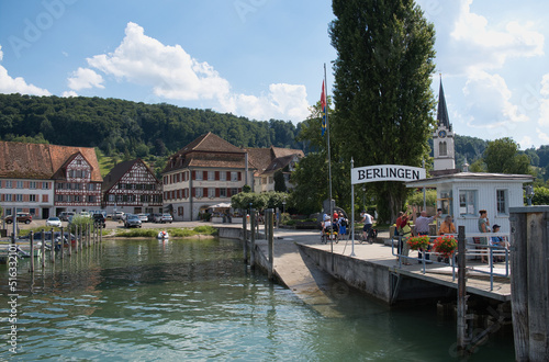 Auf dem Bodensee vor Berlingen, Schweiz photo