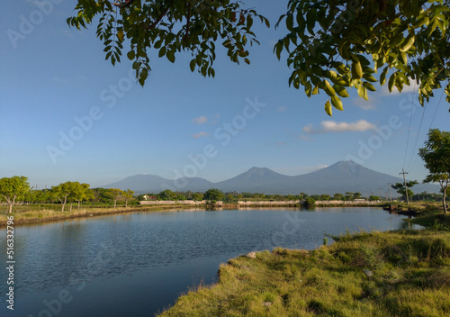 Beautiful landscape around Banyuwangi city, East Java, Indonesia.