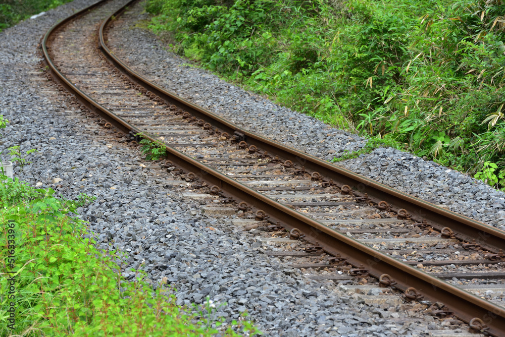 Obraz premium railroad of local area in Japan