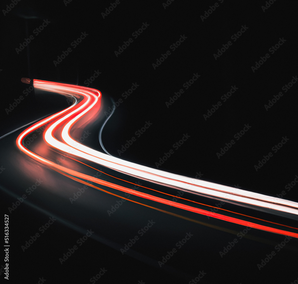 road lighttrail road lighttrail