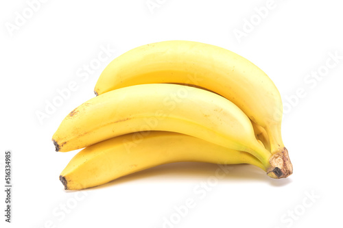 Ripe banana isolated on white background. Healthy food