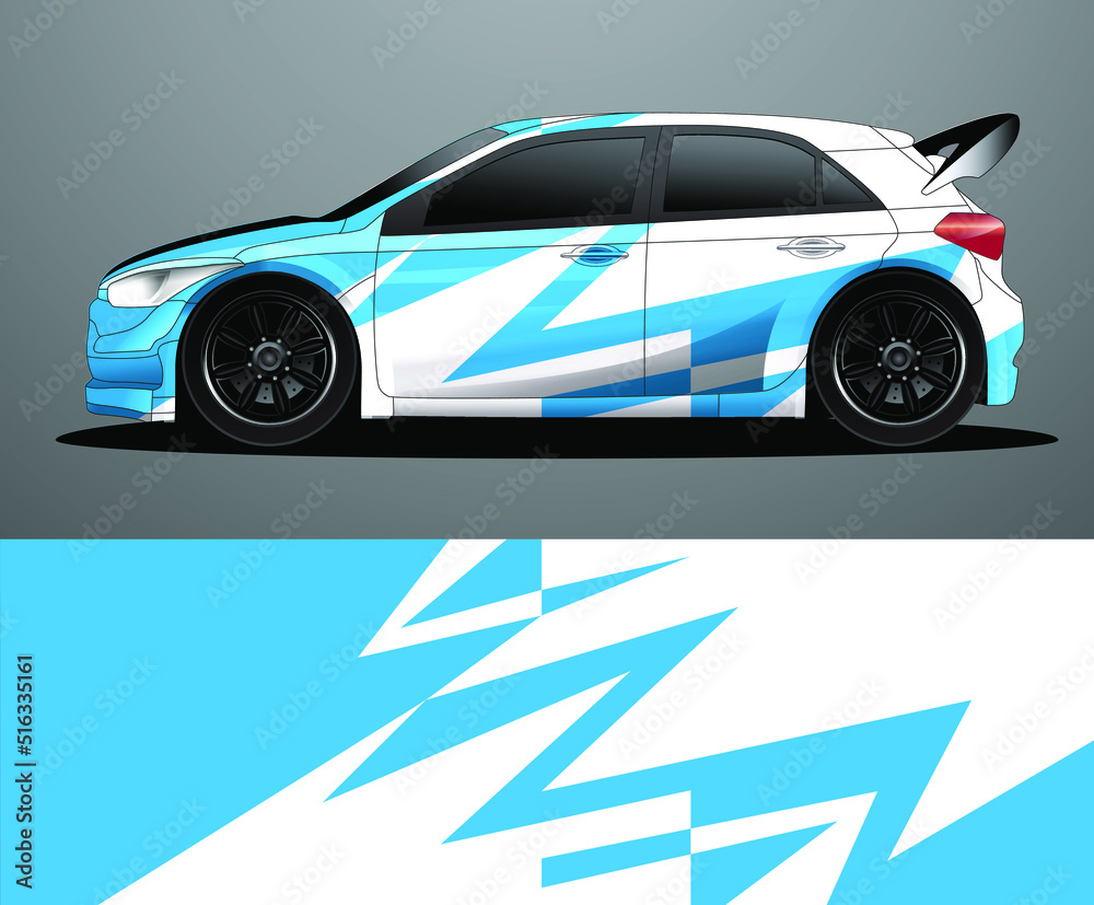 Rally car decal graphic wrap vector, abstract background Rally car decal graphic wrap vector, abstract background