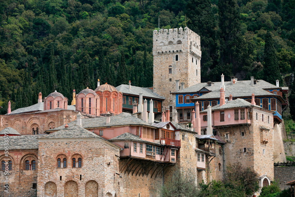 Dokhiariou monastery on Mount Athos