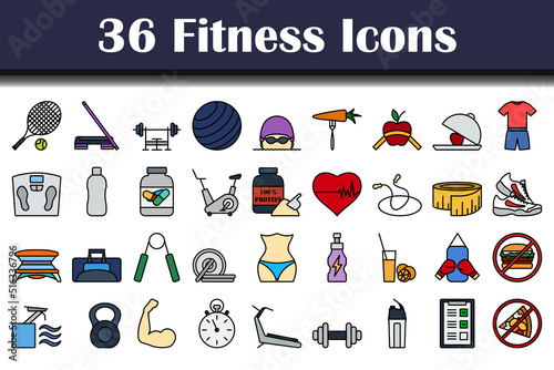 Fitness Icon Set