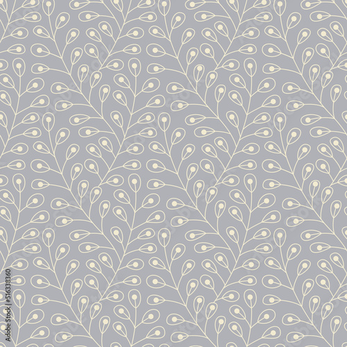 Elegant seamless background with plants
