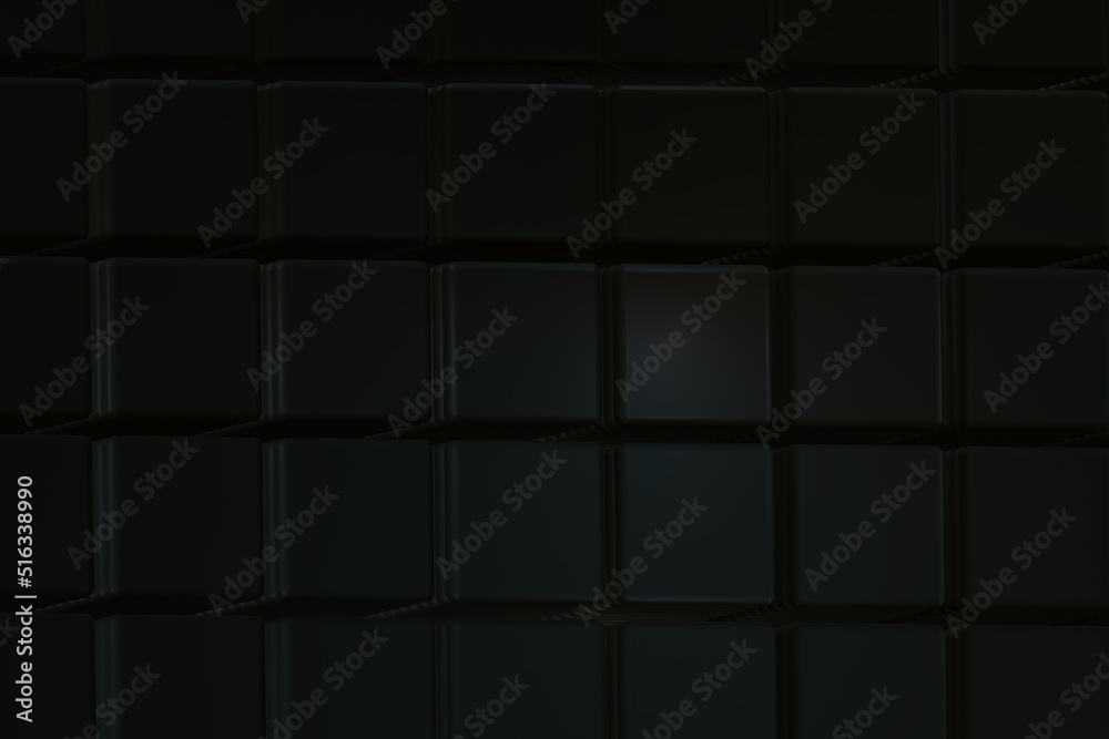 3D Abstract Geometric Background - Black 3D Abstract Geometric Background - Black