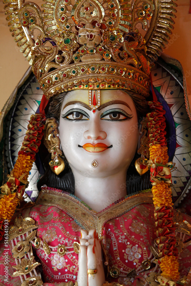 Lakshman temple in Rishikesh : Vishnu statue Lakshman temple in Rishikesh : Vishnu statue