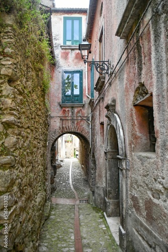 The Italian village of Petina in the province of Salerno. photo