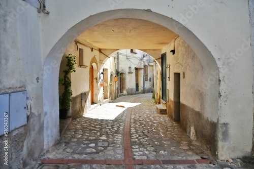 The Italian village of Petina in the province of Salerno photo