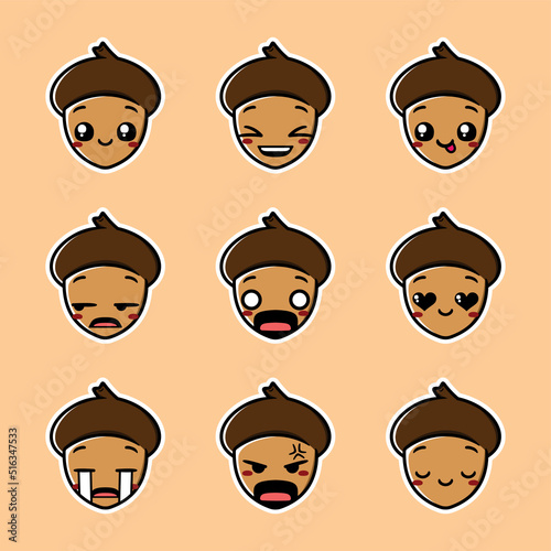 acorn emoji collection autumn edition 