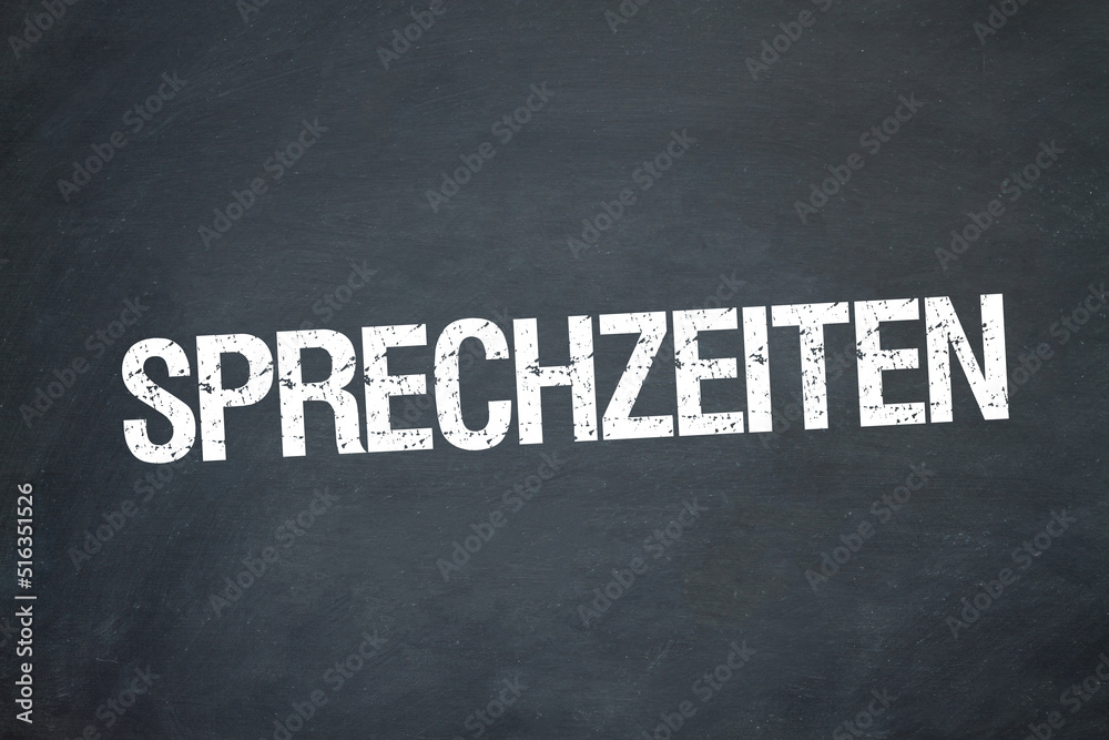 Obraz premium Sprechzeiten