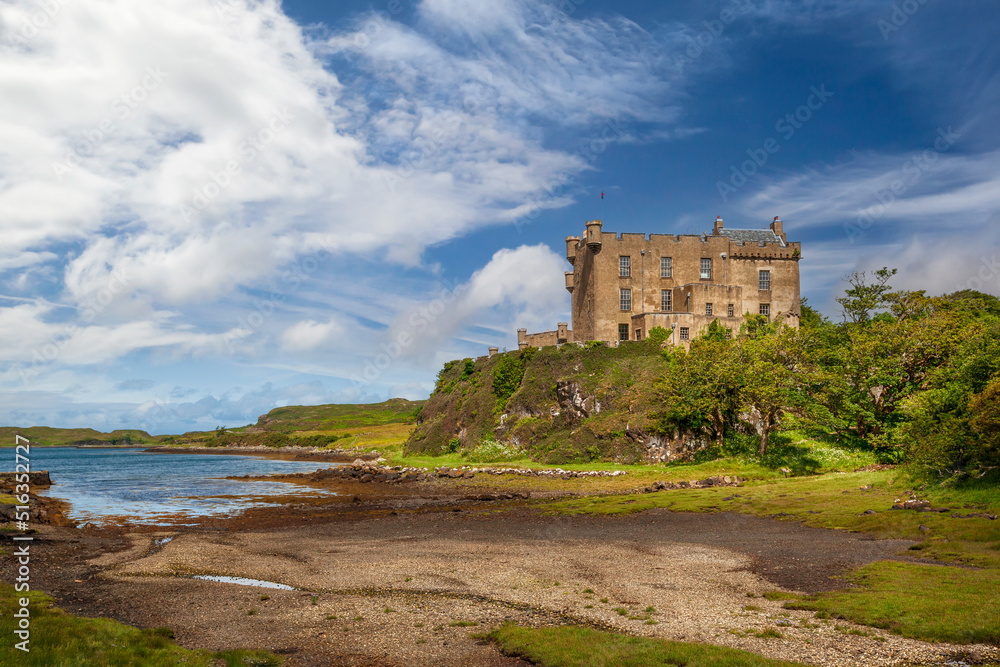 Dunvegan castle on the Isle of Skye, Scotland