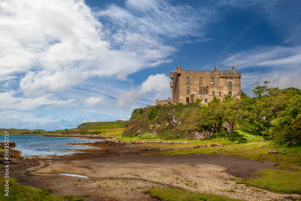 Dunvegan castle on the Isle of Skye, Scotland Dunvegan castle on the Isle of Skye, Scotland