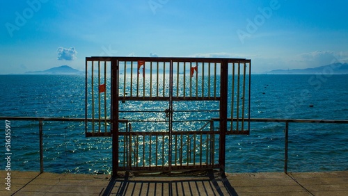 Beautiful view behind the port gate of the Huizhou Xunliao Bay in China photo