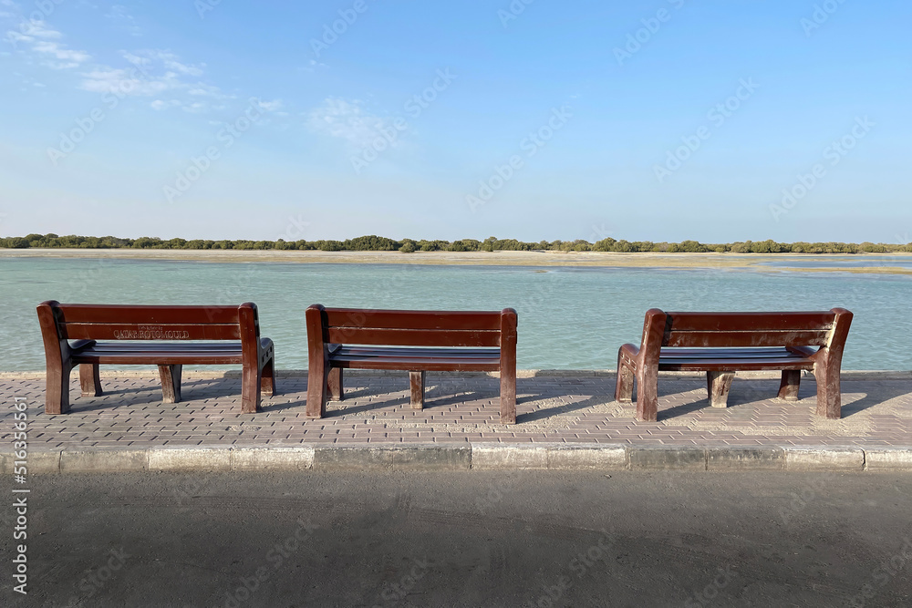 Beautiful Dakhira port view at day time. Qatar Beautiful Dakhira port view at day time. Qatar